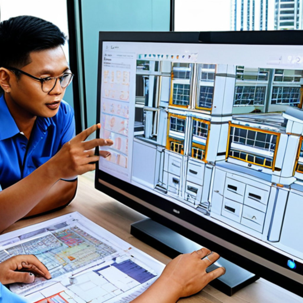 **Image Prompt 1: Strategic Project Planning & Team Collaboration**
    "A diverse team of Malaysian construction professionals collaborating around a large table, reviewing digital blueprints and Gantt charts on a screen, with physical plans spread out. Emphasize a clear vision, meticulous planning, and a strong, united team. A modern Malaysian cityscape or construction site can be subtly seen through a window in the background."