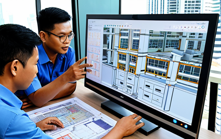**Image Prompt 1: Strategic Project Planning & Team Collaboration**
    "A diverse team of Malaysian construction professionals collaborating around a large table, reviewing digital blueprints and Gantt charts on a screen, with physical plans spread out. Emphasize a clear vision, meticulous planning, and a strong, united team. A modern Malaysian cityscape or construction site can be subtly seen through a window in the background."